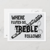 フルートがあれば、トレブルもついてくる ポストカード (正面/裏面)