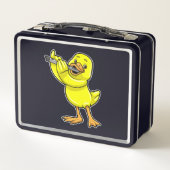 フルートで音楽を楽しむ メタルランチボックス (裏面)