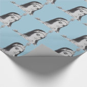 フルートとのKrishna ラッピングペーパー (角)