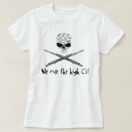 フルートのどくろ印 Tシャツ