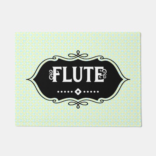 フルートのエンブレム ドアマット (正面)