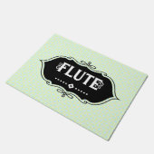 フルートのエンブレム ドアマット (アングル)