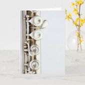 フルートのグリーティングカード カード (黄色い花)