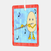 フルートのナス メタルオーナメント (正面左)