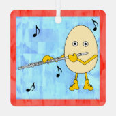 フルートのナス メタルオーナメント (裏面)