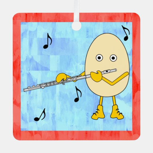 フルートのナス メタルオーナメント (正面)