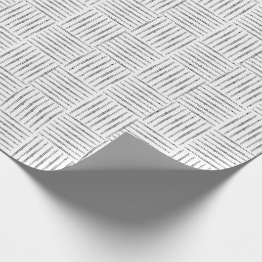 フルートのハッチング折り返し紙 ラッピングペーパー (角)