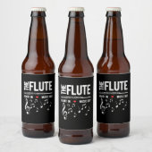 フルートのハート ビールラベル (ボトル)