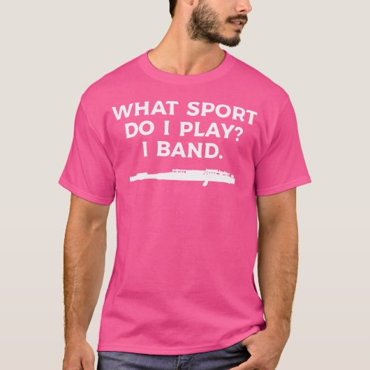 フルートのフルート遊スト奏者のスポーツとは Tシャツ (正面)