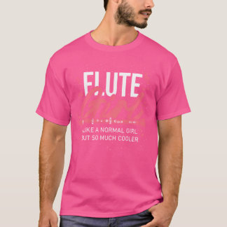 フルートの女の子は普通の女の子のように多くのCo Tシャツ