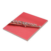 フルートの学生ピンクの木管音楽 タイル (側面)