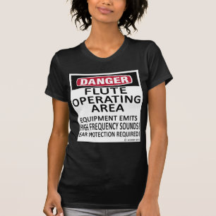 フルートの操業区域 Tシャツ