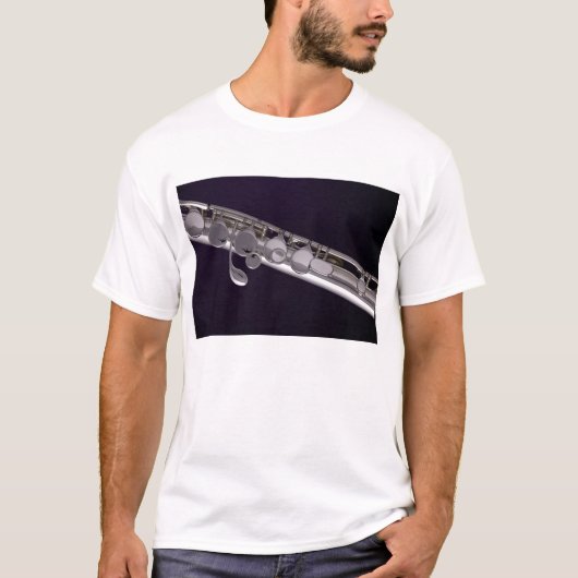 フルートの暗闇のワイシャツ Tシャツ (正面)