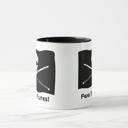 フルートの海賊ギフトのマグ マグカップ (中央)