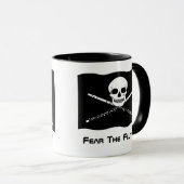 フルートの海賊ギフトのマグ マグカップ (正面右)