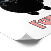 フルートの熱狂的な黒猫 ポスター (角)