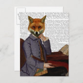 フルートの狐2 ポストカード (正面/裏面)