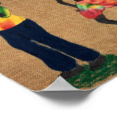 フルートの男とダンサー ポスター (角)