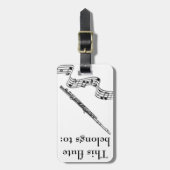 フルートの認識票 ラゲッジタグ (正面縦)