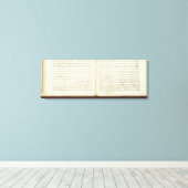 「フルートの魔法」の直筆コピー キャンバスプリント (インサイチュ (ウッドフロア))