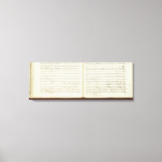 「フルートの魔法」の直筆コピー キャンバスプリント (正面)