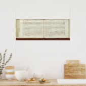 「フルートの魔法」の直筆コピー ポスター (キッチン)