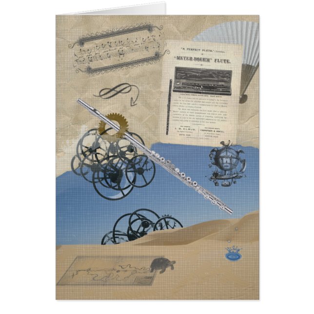 フルートのSteampunkのファンタジー (正面)