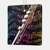 フルートは私のパッションメタルオーナメント セラミックオーナメント (左)