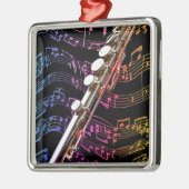 フルートは私の情熱_ メタルオーナメント (左)