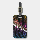 フルートは私の情熱_ ラゲッジタグ (正面縦)