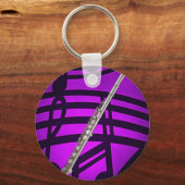 フルートまたはフルートのキーチェーンまたはキーチェーン キーホルダー (正面)