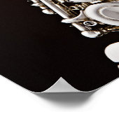 フルートまたはフルートミュージシャンポスター ポスター (角)