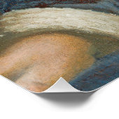 フルートを持つ若い女の子， c.1665-70 ポスター (コーナー)