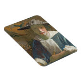 フルートを持つ若い女の子, c.1665-70 マグネット (右側)