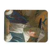 フルートを持つ若い女の子, c.1665-70 マグネット (横)