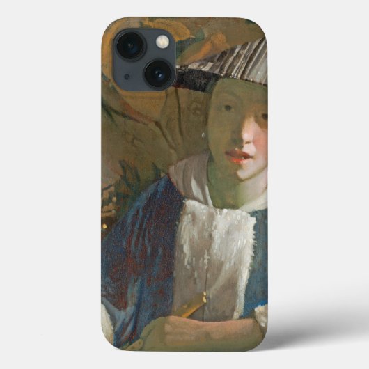 フルートを持つ若い女の子、c.1665-70 Case-Mate iPhoneケース (裏面)