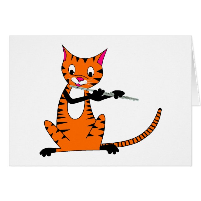 フルートを演奏しているトラ (正面横)