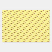 フルートウッドウィンドミュージカルデザイン ラッピングペーパーシート (正面)