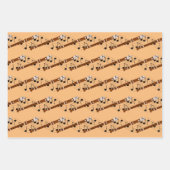 フルートウッドウィンドミュージカルデザイン ラッピングペーパーシート (正面2)