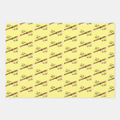 フルートウッドウィンドミュージカルデザイン ラッピングペーパーシート (正面)