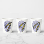 フルートエレガントデュエット音楽ミュージカル楽器 紙コップ