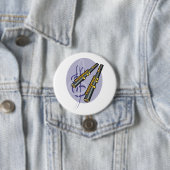 フルートエレガントデュエット音楽ミュージカル楽器 缶バッジ (インサイチュ)