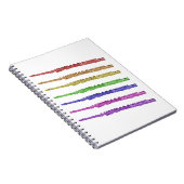 フルートカラフルレインボー ノートブック (右側)
