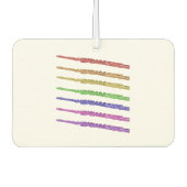 フルートカラフル虹 カーエアーフレッシュナー (正面)