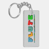 フルートカラフル キーホルダー (正面左)