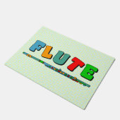 フルートカラフル ドアマット (アングル)