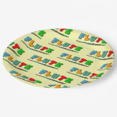 フルートカラフル ペーパープレート (アングル)