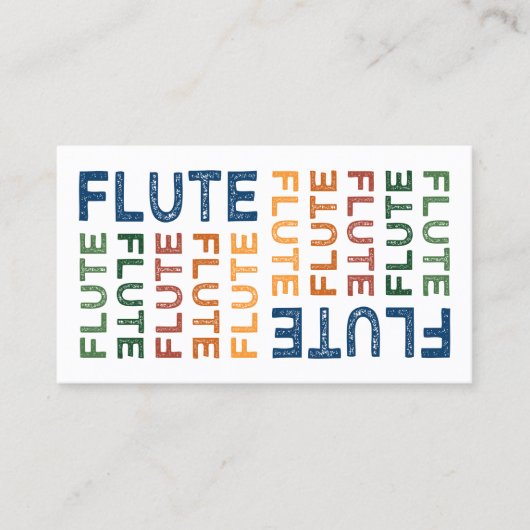 フルートカラフル 名刺 (正面)