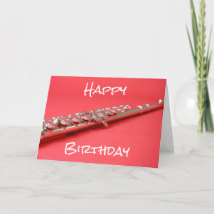 フルートクラシカル音楽楽器誕生日 カード