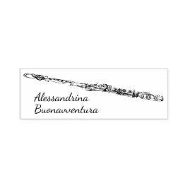 フルートスケッチと名前をカスタムする セルフインキングスタンプ